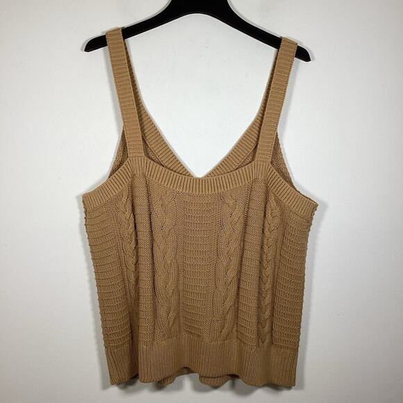 Banana Republic Tan Cable Knit Tank Top - Picture 5 of 7